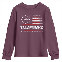Talafreako James Talarico 2026 Youth Sweatshirt US Senate Texas Vintage American Flag