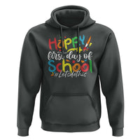 Happy First Day Of School Hoodie Artists Brushes Art Class - Wonder Print Shop