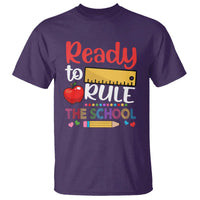 Ready To Rule The School T Shirt First Day Of School Ruler - Wonder Print Shop