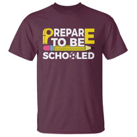 Funny PE Teacher T Shirt Prepare To Be Schooled Back To School - Wonder Print Shop