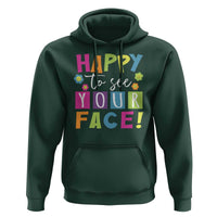 First Day Of School Hoodie Happy To See Your Face Note Flower - Wonder Print Shop