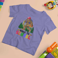 Funny Back To School Bigfoot T Shirt For Kid Backpack Pencil Basketball - Wonder Print Shop