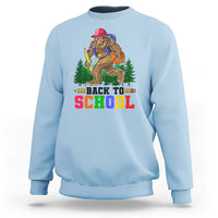 Funny Back To School Bigfoot Sweatshirt Backpack Pencil Basketball - Wonder Print Shop