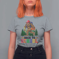 Funny Back To School Bigfoot T Shirt For Women Backpack Pencil Basketball - Wonder Print Shop