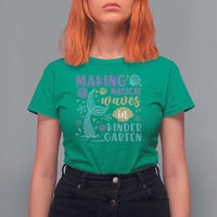 Making Magical Waves In Kindergarten T Shirt For Women Mythical Mermaid Seashell Starfish - Wonder Print Shop