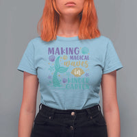 Making Magical Waves In Kindergarten T Shirt For Women Mythical Mermaid Seashell Starfish - Wonder Print Shop