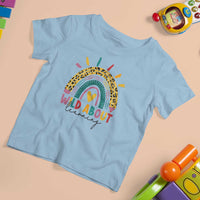 Back To School T Shirt For Kid Wild About Learning Leopard Rainbow - Wonder Print Shop