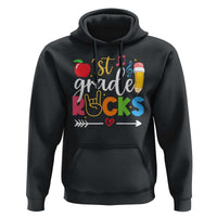 First Grade Rocks Hoodie Back To School Pencil - Wonder Print Shop