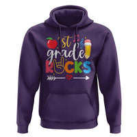 First Grade Rocks Hoodie Back To School Pencil - Wonder Print Shop