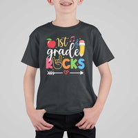 First Grade Rocks T Shirt For Kid Back To School Pencil - Wonder Print Shop