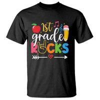 First Grade Rocks T Shirt Back To School Pencil - Wonder Print Shop