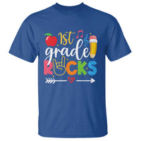 First Grade Rocks T Shirt Back To School Pencil - Wonder Print Shop