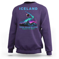 Iceland Total Solar Eclipse 2026 Sweatshirt August 12 Eclipse Totality Chaser Aurora Northern Lights