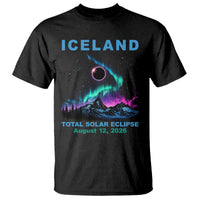 Iceland Total Solar Eclipse 2026 T Shirt August 12 Eclipse Totality Chaser Aurora Northern Lights