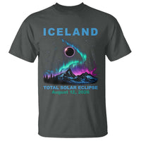 Iceland Total Solar Eclipse 2026 T Shirt August 12 Eclipse Totality Chaser Aurora Northern Lights