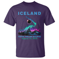 Iceland Total Solar Eclipse 2026 T Shirt August 12 Eclipse Totality Chaser Aurora Northern Lights