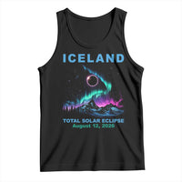 Iceland Total Solar Eclipse 2026 Tank Top August 12 Eclipse Totality Chaser Aurora Northern Lights