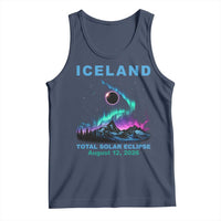 Iceland Total Solar Eclipse 2026 Tank Top August 12 Eclipse Totality Chaser Aurora Northern Lights