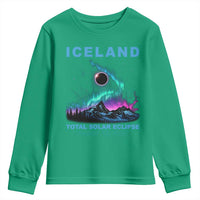 Iceland Total Solar Eclipse 2026 Youth Sweatshirt August 12 Eclipse Totality Chaser Aurora Northern Lights