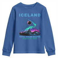 Iceland Total Solar Eclipse 2026 Youth Sweatshirt August 12 Eclipse Totality Chaser Aurora Northern Lights