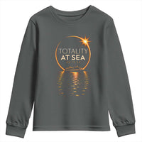 Total Solar Eclipse At Sea 2026 Youth Sweatshirt Totality Eclipse Cruise