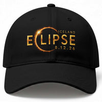 Iceland Eclipse 2026 Baseball Cap August 12 26 Solar Eclipse Totality