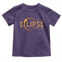 Iceland Eclipse 2026 Toddler T Shirt August 12 26 Solar Eclipse Totality