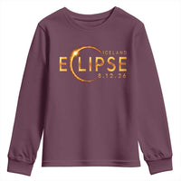 Iceland Eclipse 2026 Youth Sweatshirt August 12 26 Solar Eclipse Totality