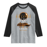 Spain Total Solar Eclipse 2026 At Sea Cruise Raglan Shirt