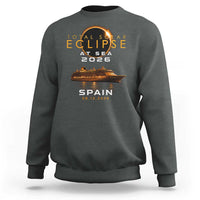 Spain Total Solar Eclipse 2026 At Sea Cruise Sweatshirt