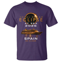 Spain Total Solar Eclipse 2026 At Sea Cruise T Shirt