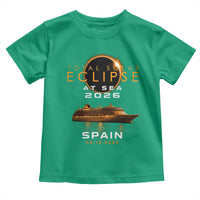 Spain Total Solar Eclipse 2026 At Sea Cruise Toddler T Shirt