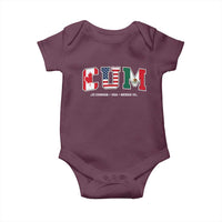 CUM Canada USA Mexico Patriotic Soccer Fans Baby Onesie