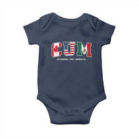 CUM Canada USA Mexico Patriotic Soccer Fans Baby Onesie