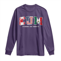 CUM Canada USA Mexico Patriotic Soccer Fans Long Sleeve Shirt