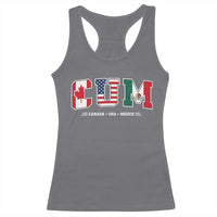 CUM Canada USA Mexico Patriotic Soccer Fans Racerback Tank Top