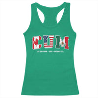CUM Canada USA Mexico Patriotic Soccer Fans Racerback Tank Top
