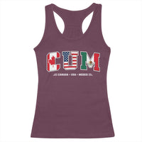 CUM Canada USA Mexico Patriotic Soccer Fans Racerback Tank Top