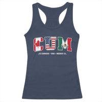 CUM Canada USA Mexico Patriotic Soccer Fans Racerback Tank Top