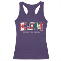CUM Canada USA Mexico Patriotic Soccer Fans Racerback Tank Top