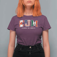 CUM Canada USA Mexico Patriotic Soccer Fans T Shirt For Women