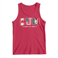 CUM Canada USA Mexico Patriotic Soccer Fans Tank Top