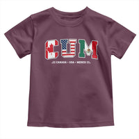 CUM Canada USA Mexico Patriotic Soccer Fans Toddler T Shirt