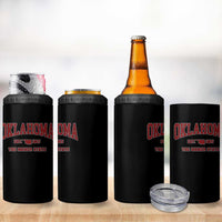 Oklahoma Sports Throwback Design Jersey Style 4 in 1 Can Cooler Tumbler