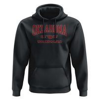 Oklahoma The Sooner State Sports Throwback Design Jersey Style Hoodie