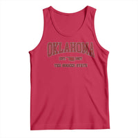 Oklahoma Sports Throwback Design Jersey Style Tank Top