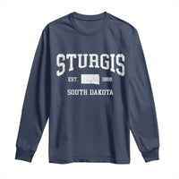 Sturgis South Dakota Est 1888 Long Sleeve Shirt Vintage SD State Map Pride
