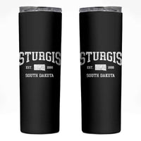 Sturgis South Dakota Est 1888 Skinny Tumbler Vintage SD State Map Pride