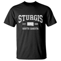 Sturgis South Dakota Est 1888 T Shirt Vintage SD State Map Pride