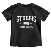 Sturgis South Dakota Est 1888 Toddler T Shirt Vintage SD State Map Pride